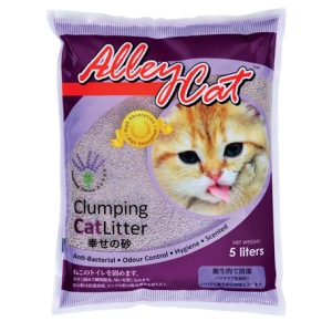 AlleyCat Clumping Cat Litter - Lavender Flavour - 5 Liter