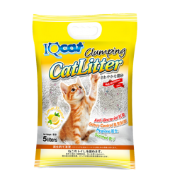 IQcat Clumping Cat Litter - Lemon Flavour - 5 Liter