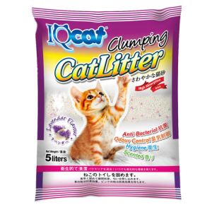 IQcat Clumping Cat Litter - Lavender Flavour - 5 Liter